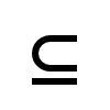 Subset of or equal to symbol