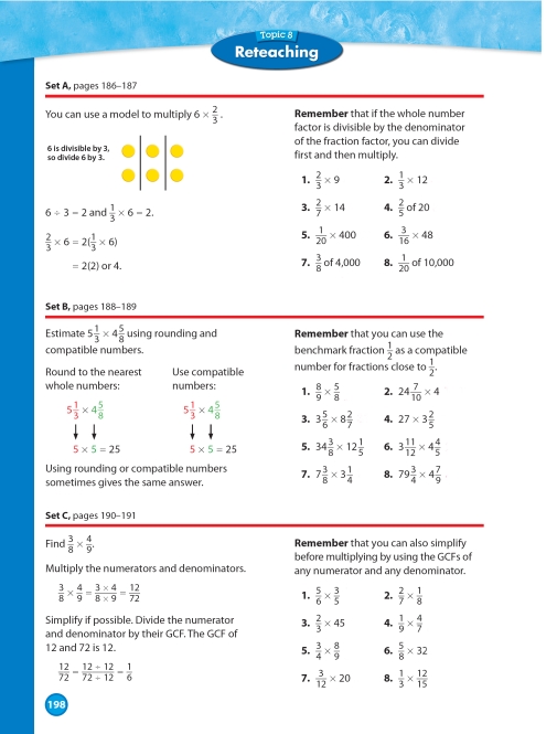 Page 198 from Envision Math (0-328-27285-X) by Scott Foresman Addison Wesley