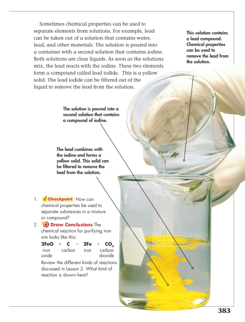 Page 383 from Science (0-328-34506-2) by Pearson Scott Foresman