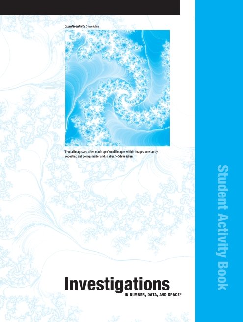 Title page from Investigations in Number, Data, and Space Student Activity Book (0-328-30991-5) by Pearson Scott Foresman